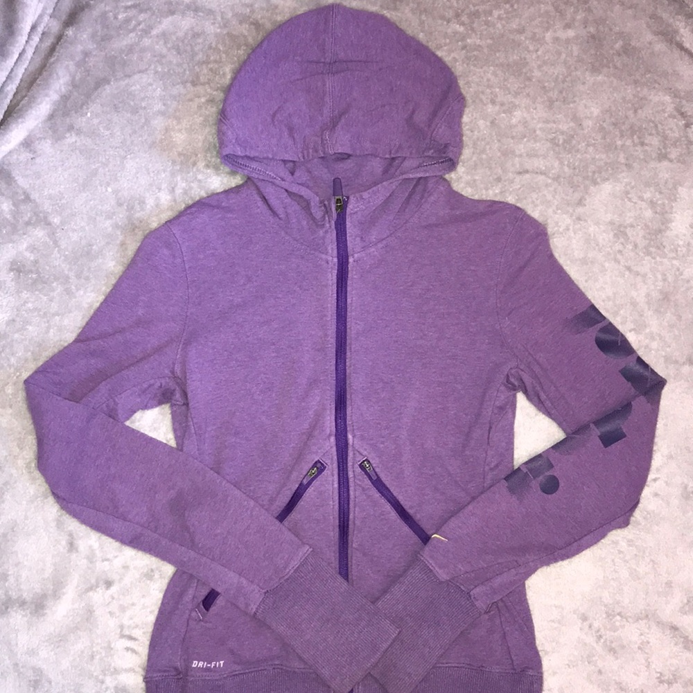 Purple Nike dri-fit jacket